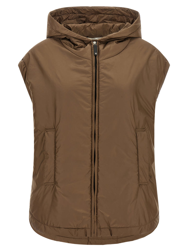 Max Mara The Cube Mtcambra Gilet - Marrone | b79fffac7d133f3f966b2754364b081f52dec528