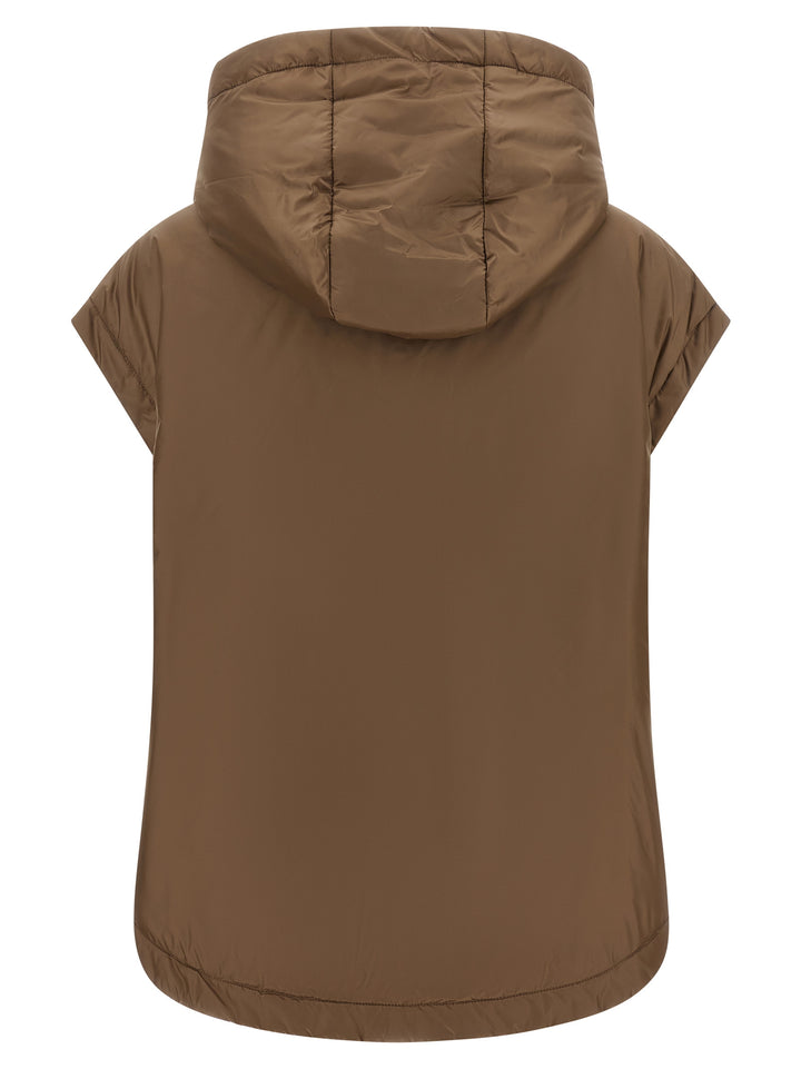 Max Mara The Cube Mtcambra Gilet - Marrone | 014947c73af7c1d2a51bdd0980cbc8403185cc1c