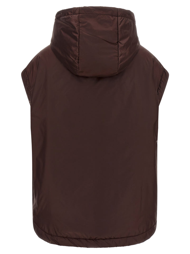 Max Mara The Cube Mtcambra Gilet - Bordeaux | 4c25403d80fa01f4bf1d6af9d91973280da6b95a