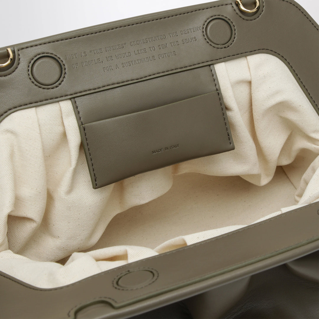 Themoirè Pochette Bios Braun Aus Kunstleder