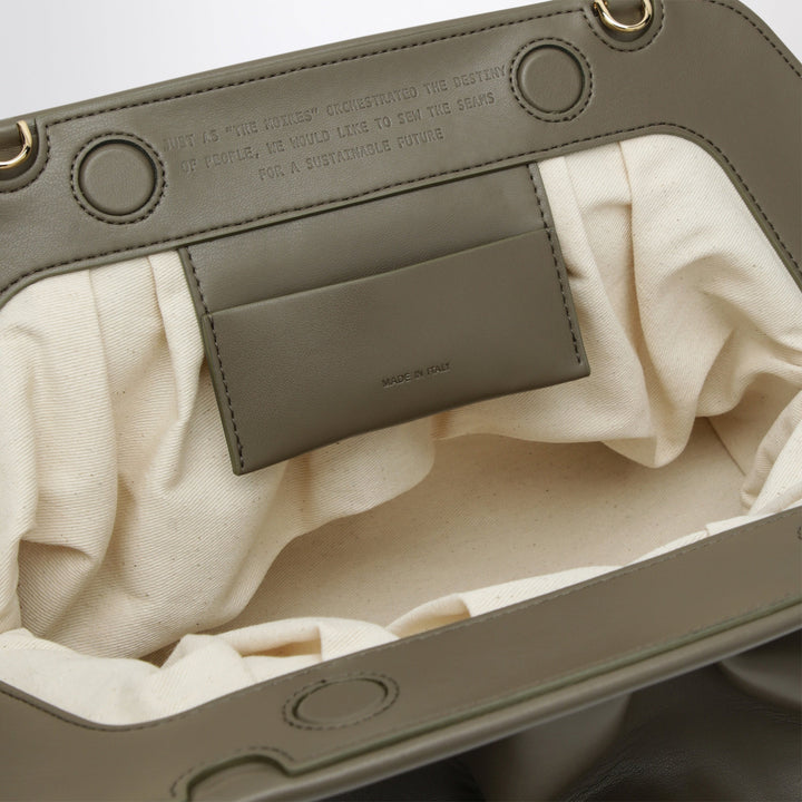 Themoirè Pochette Bios Braun Aus Kunstleder
