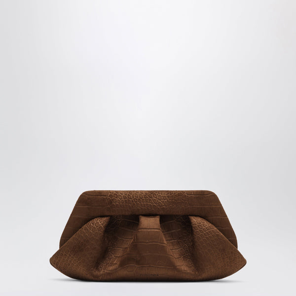 Borsa Baguette Bios Marrone Effetto Coccodrillo