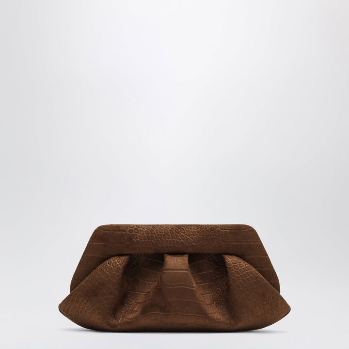 Themoirè Sac Bios Baguette Marron Effet Crocodile