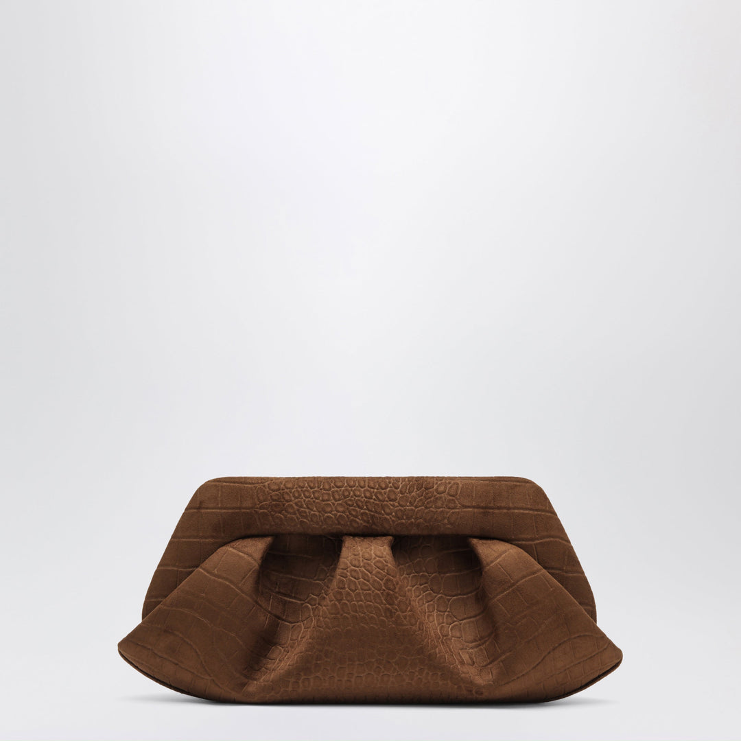 Themoirè Sac Bios Baguette Marron Effet Crocodile