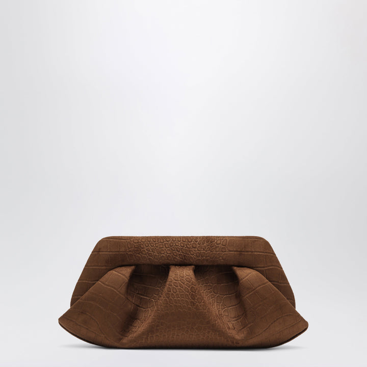Themoirè Sac Bios Baguette Marron Effet Crocodile