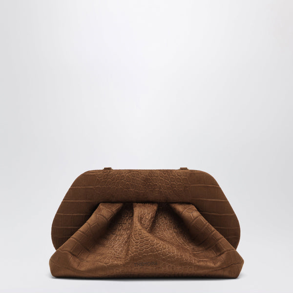 Pochette Bios Marrone Effetto Coccodrillo