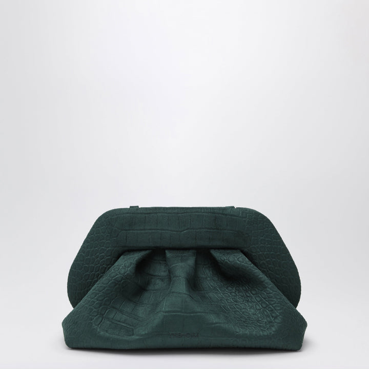 Themoirè Sac Pouch Bios Vert Pin En Similicuir Effet Crocodile