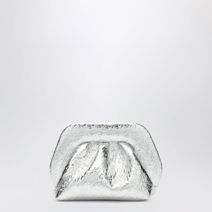 Themoirè Small Silberne Bios Pouch Aus Metallic-Kunstleder