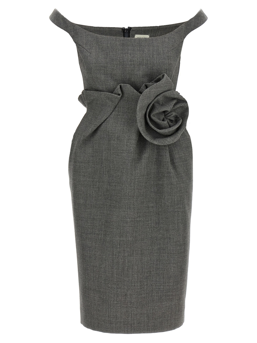 Magda Butrym 3d Flower Dress Abiti - Grigio | 52788f402044b0c9b839bcef71e4047fa8286d11
