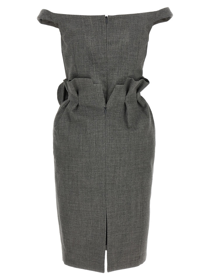 Magda Butrym 3d Flower Dress Abiti - Grigio | bec127a2dd41fc0719f3b6909abbe04f5653de13