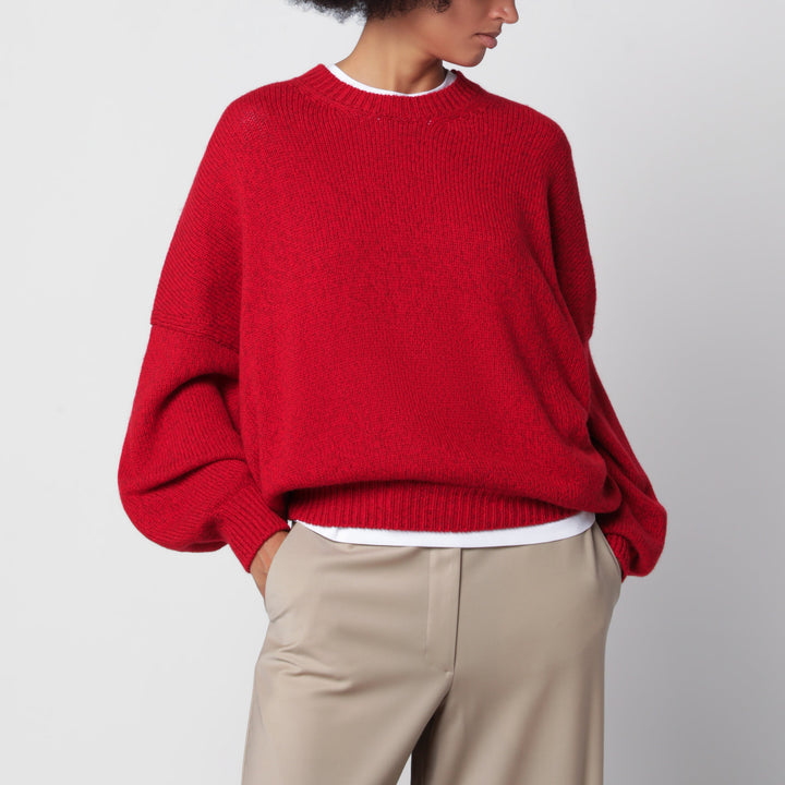Cordera Oversize Roter Pullover aus Merinowolle und Kaschmir