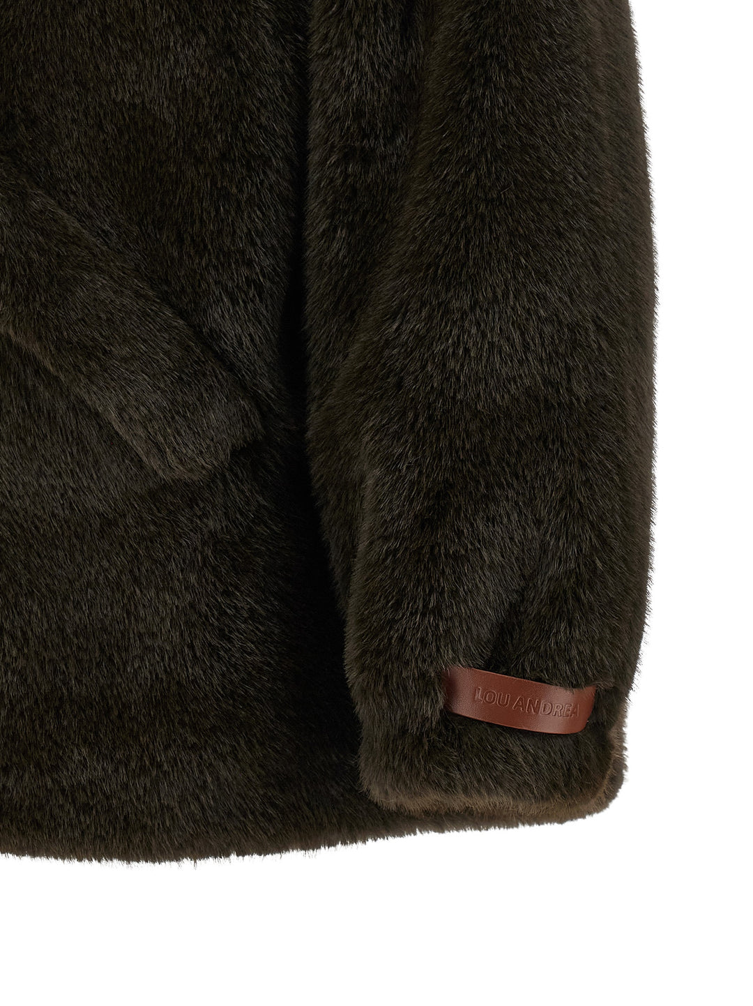 Lou Andrea Eco-Fur Hooded Jacket Puffer Jackets - Verde | 99954339dbb017c242b3a7343108d0789540836f