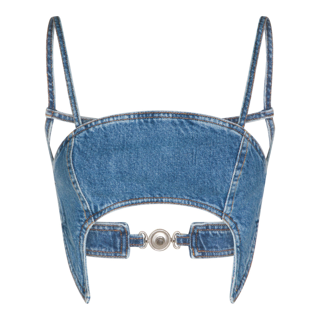 Marine Serre Top - LIGHT BLUE | 41ea6a258695051958bcb06dde3a329bf3d049be