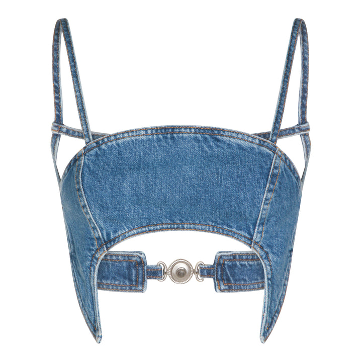 Marine Serre Top - LIGHT BLUE | 41ea6a258695051958bcb06dde3a329bf3d049be