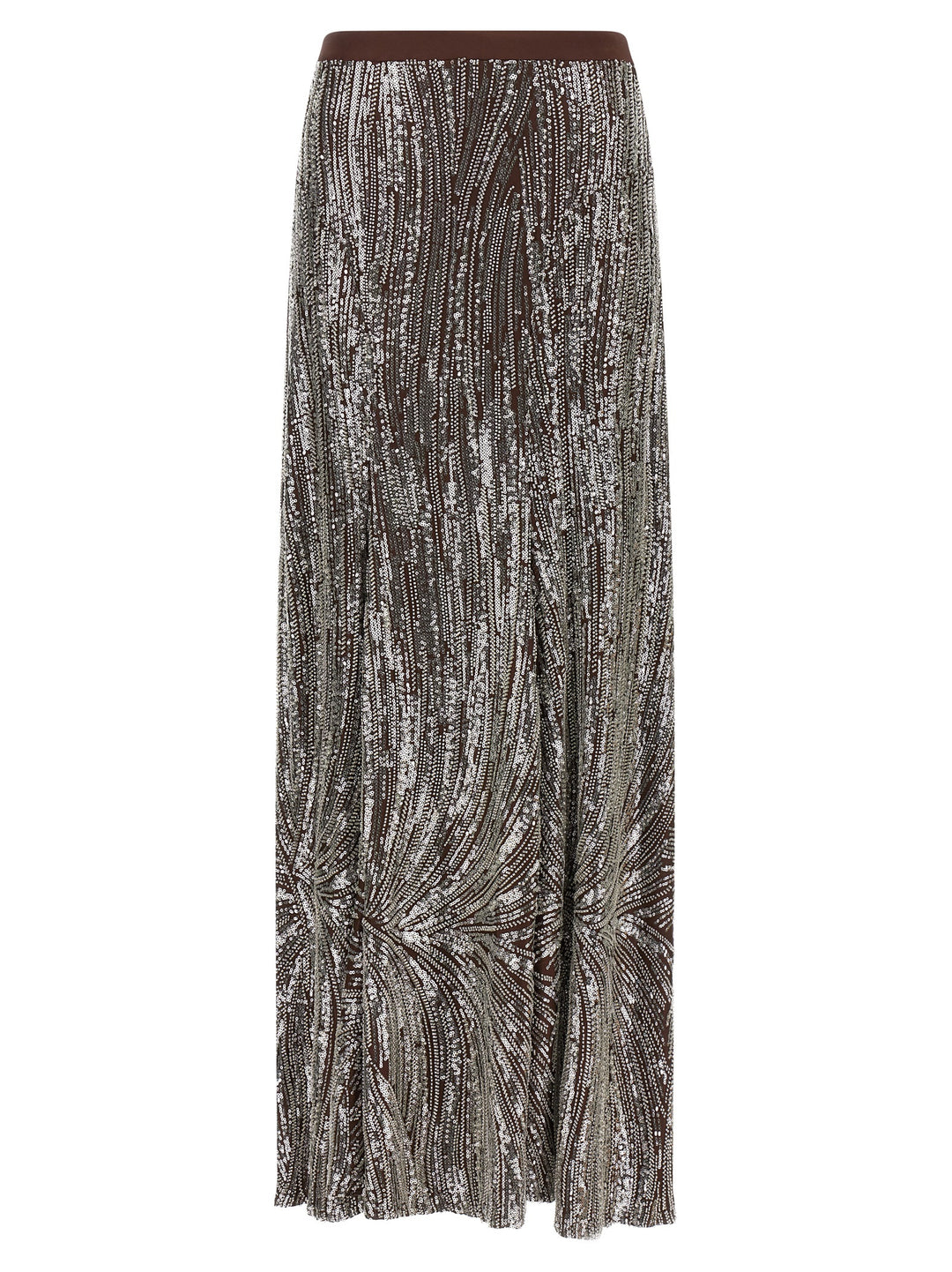 Paco Rabanne Sequin And Pearl Skirt Gonne - Marrone | 15221de3d079daf2660053fd3615fbf18ba8ab8a