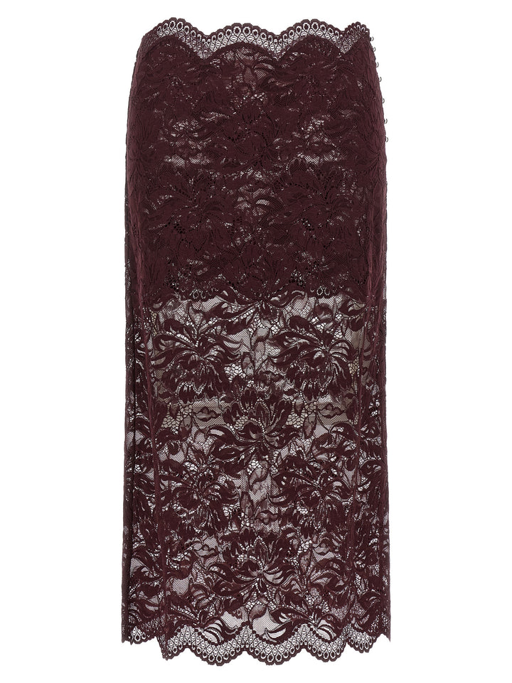 Paco Rabanne Lace Skirt Gonne - Viola | 2b62fad67ee140a8ddcc5e917d14f51a4230f03e