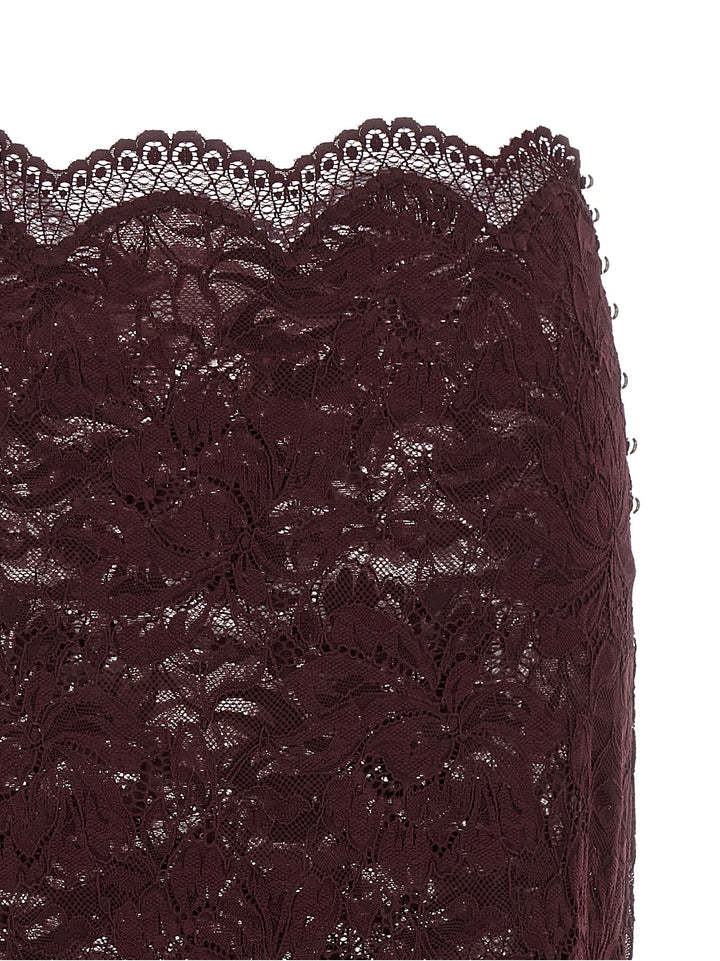 Paco Rabanne Lace Skirt Gonne - Viola | 86c67776cedcc8bd1e5b9607d5edc5040d2b659b