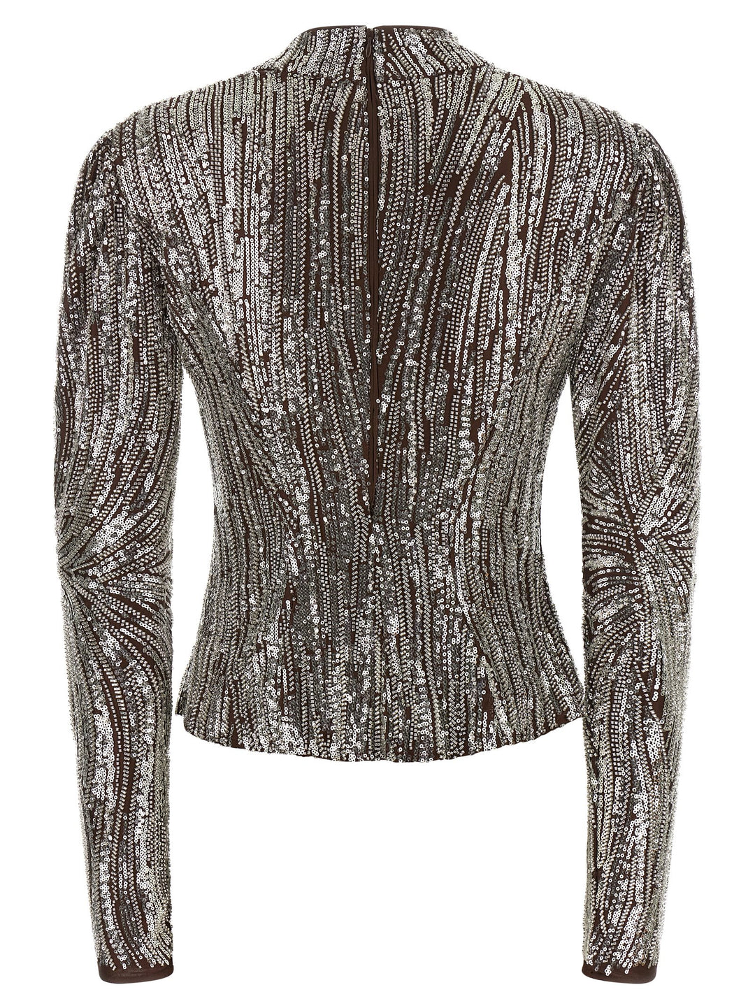Paco Rabanne Sequin Top Top - Marrone | 1bfc9c05622cc91a1f9c89d1a80654b1feb5a13c