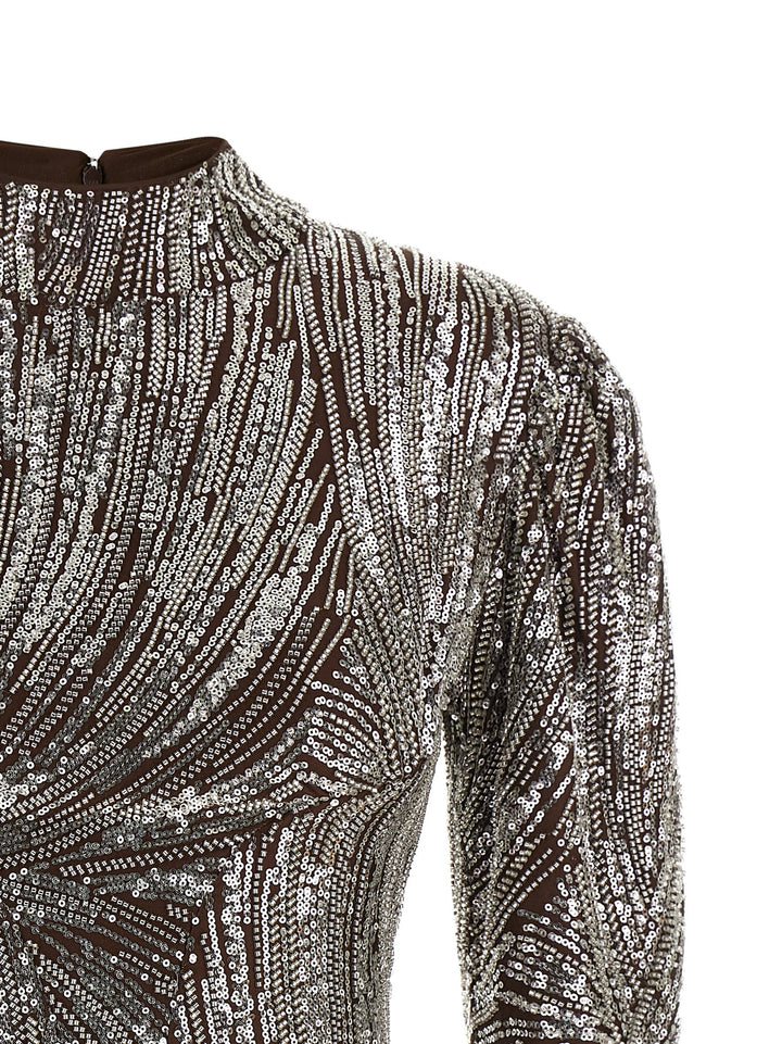 Paco Rabanne Sequin Top Top - Marrone | 31026b26aed2930a16e40d9f3a4bdcf515cc0e81