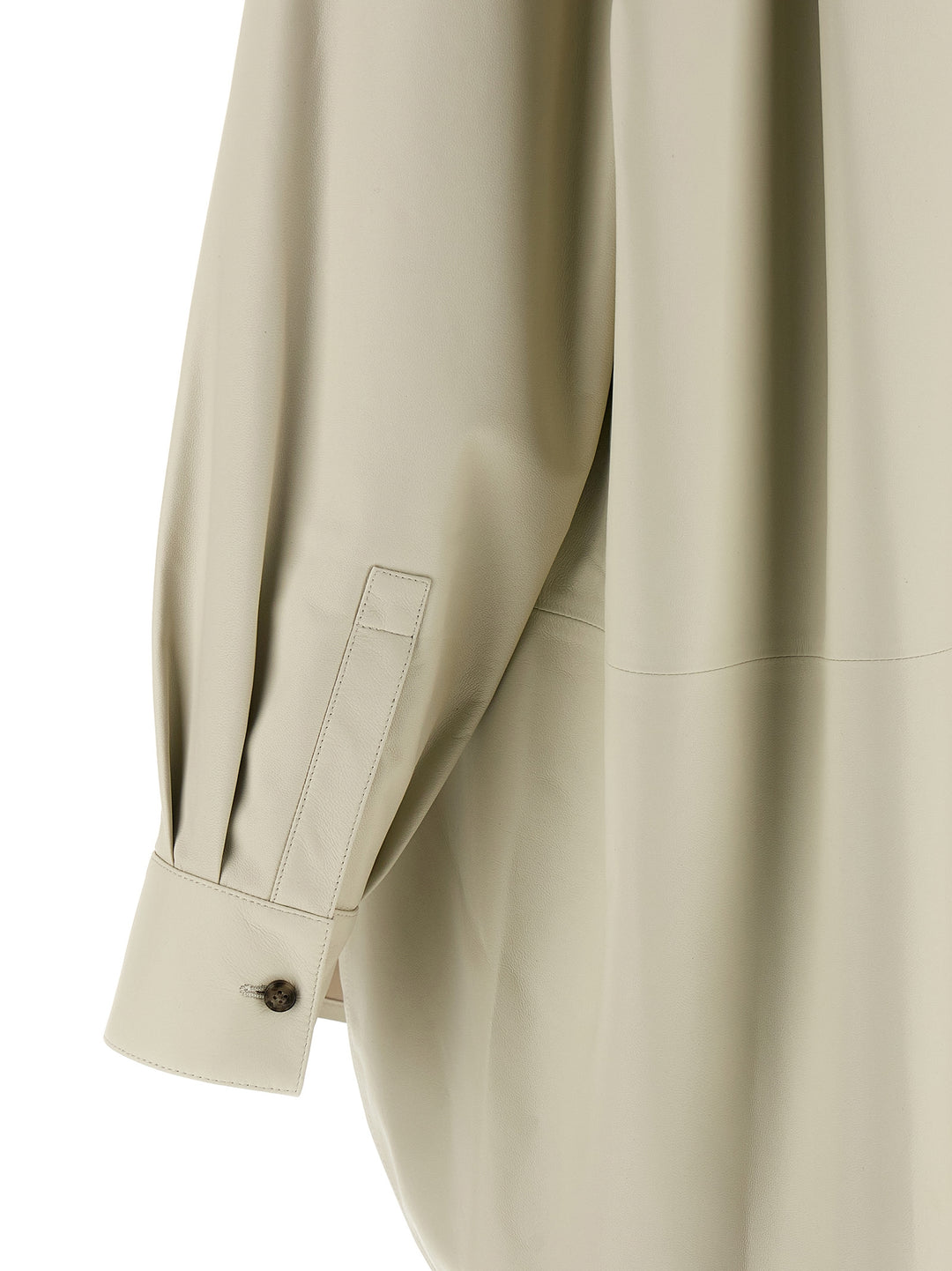 Yves Salomon Leather Shirt Camicie - Bianco | 5dc9b4a44cd7e57a8a425885f024809327784a6e
