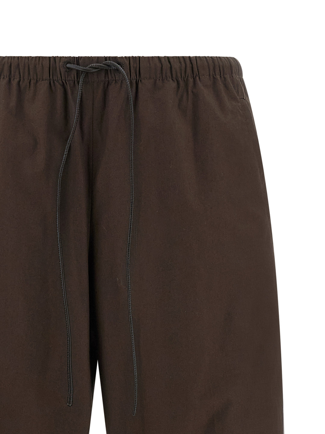 Yves Salomon Leather Insert Pantaloni - Marrone | 45bf3ad77dcd0523e956861174906ff769f2c147