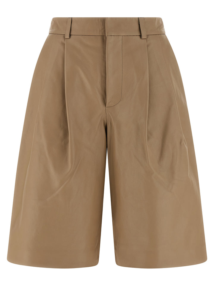 Yves Salomon Tassel Bermuda Shorts Bermuda e Short - Beige | 0a748fe9f865eedf319956919e51c4acd04e8687