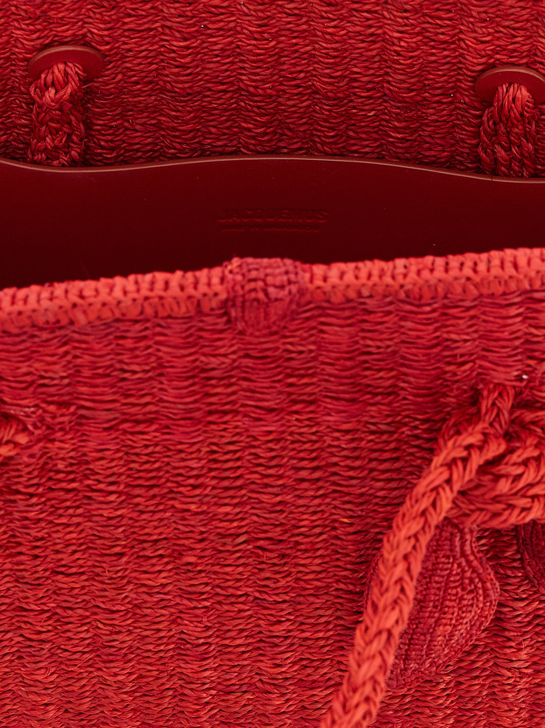 Jacquemus Le Turismo Raphia Borse a Spalla e Tracolla - Rosso | c007f381b50761f24b181d4d4a82dc7d53751930
