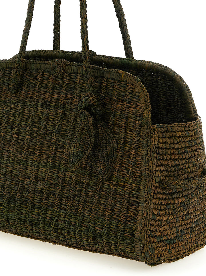 Jacquemus Le Turismo Raphia Tote - Verde | 4b58e05806c45482da3e8aee8e608f72f8598190