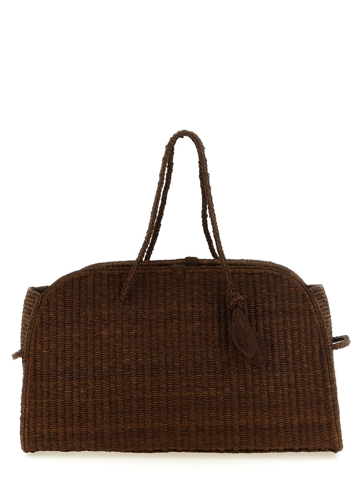 Jacquemus Le Grand Turismo Raphia Tote - Marrone | 14297ae39e6254402a9050097874d7a4aecaa018