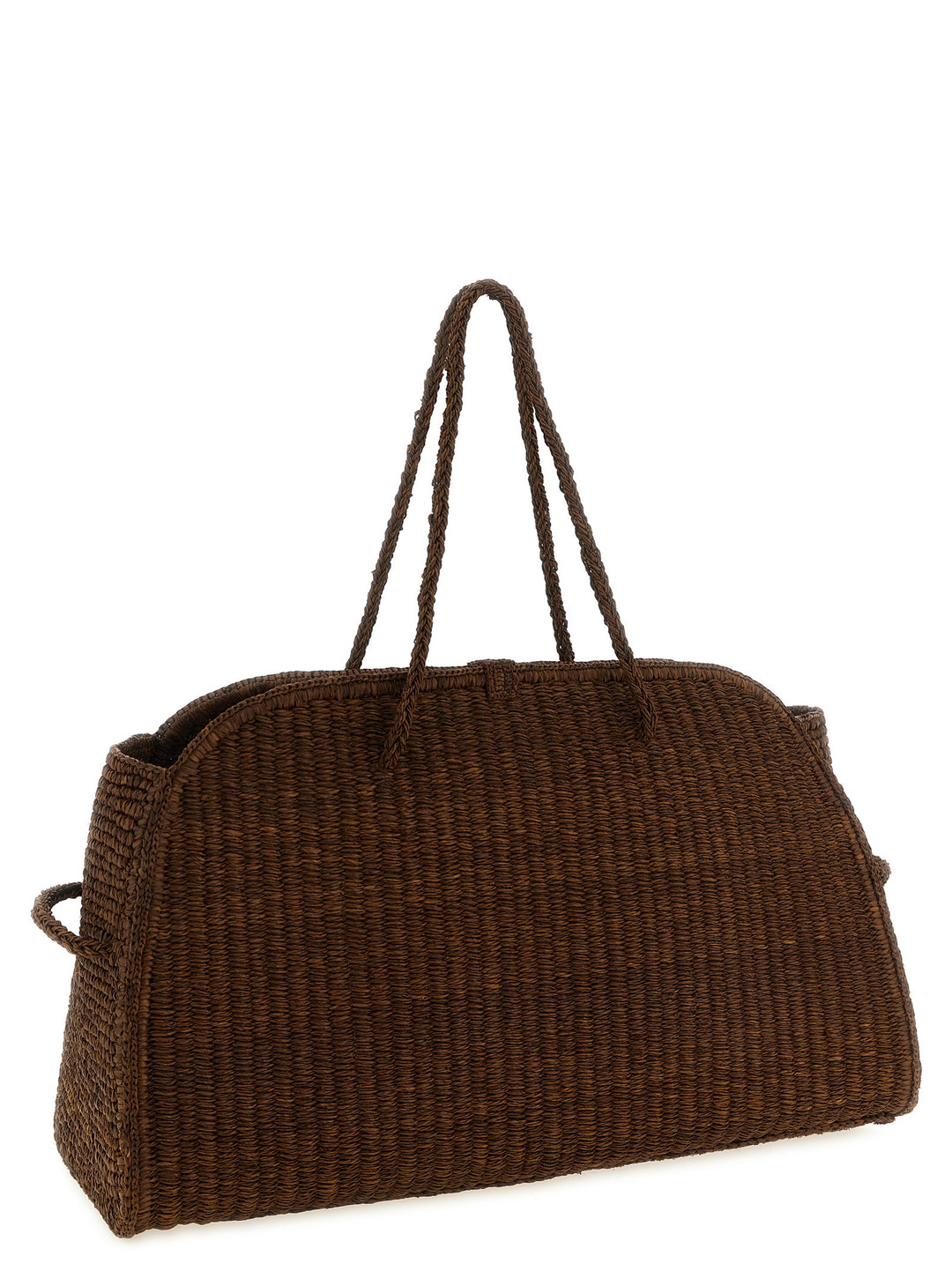 Jacquemus Le Grand Turismo Raphia Tote - Marrone | c5cea5d2d10e58a94d37f1b9b26b8df5d3b4ebd8
