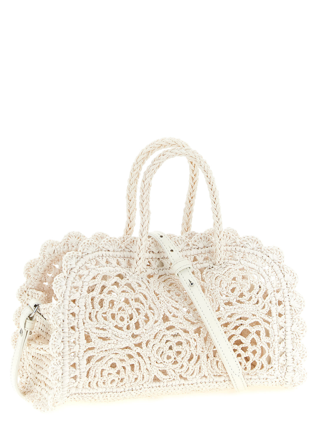 Jacquemus Le Petit Turismo Crochet Borse a Mano - Bianco | ff25acebf1671bb8018164ab8d12b04c66d10c00