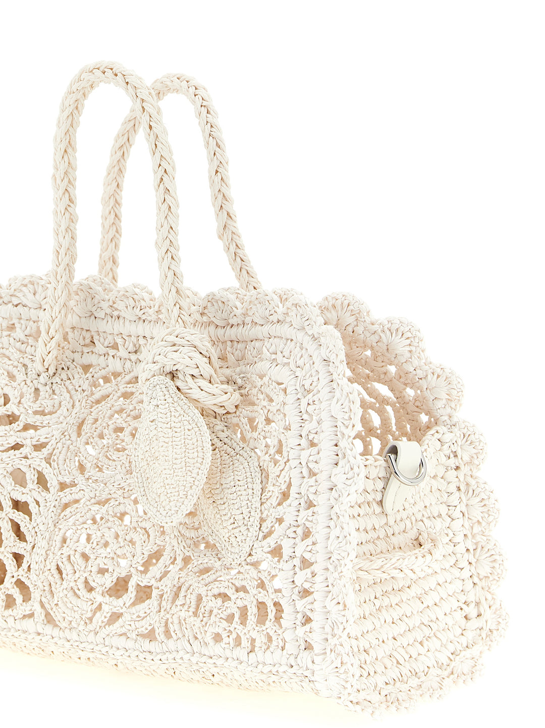 Jacquemus Le Petit Turismo Crochet Borse a Mano - Bianco | 0a34012e5c324b95eeeedbdac9d1504b4d17f5e6
