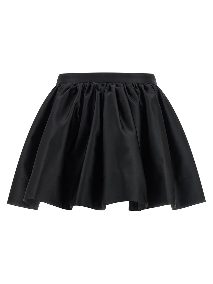 Paco Rabanne Satin Skirt Gonne - Nero | 229005db1c1c9284ac2917b14bf176f2ed03c1a0