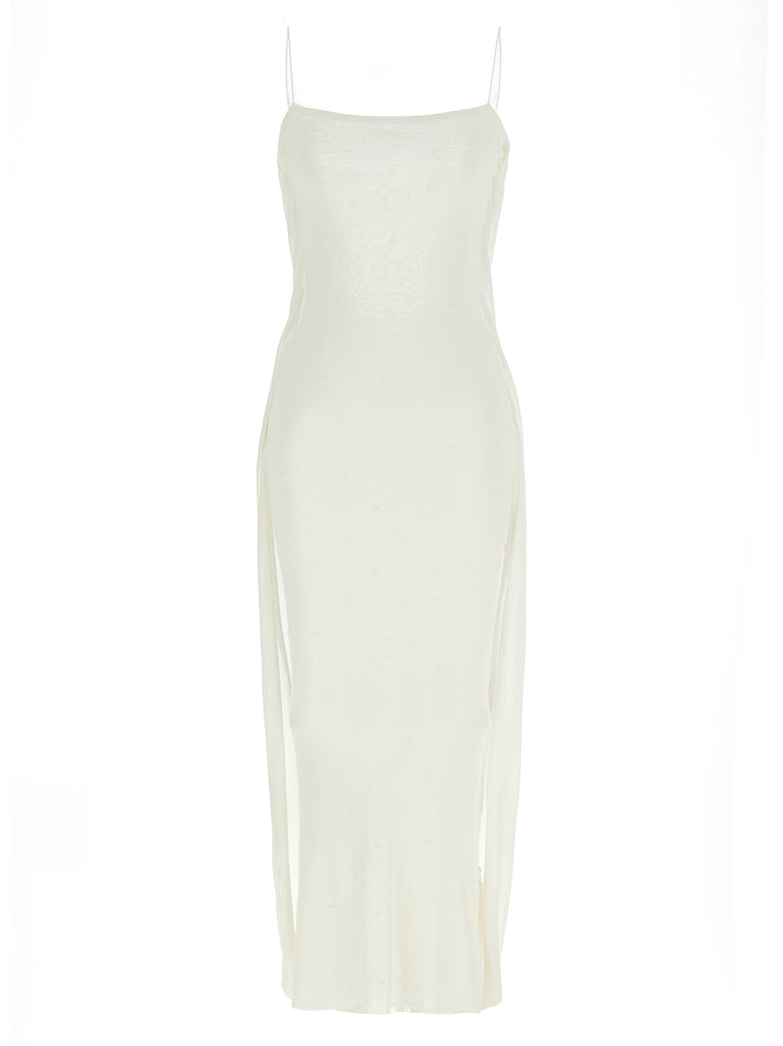 Jacquemus La Robe Maille Plumetis Abiti - Bianco | 7260655c696600097a6524c912540b0e1a00730f