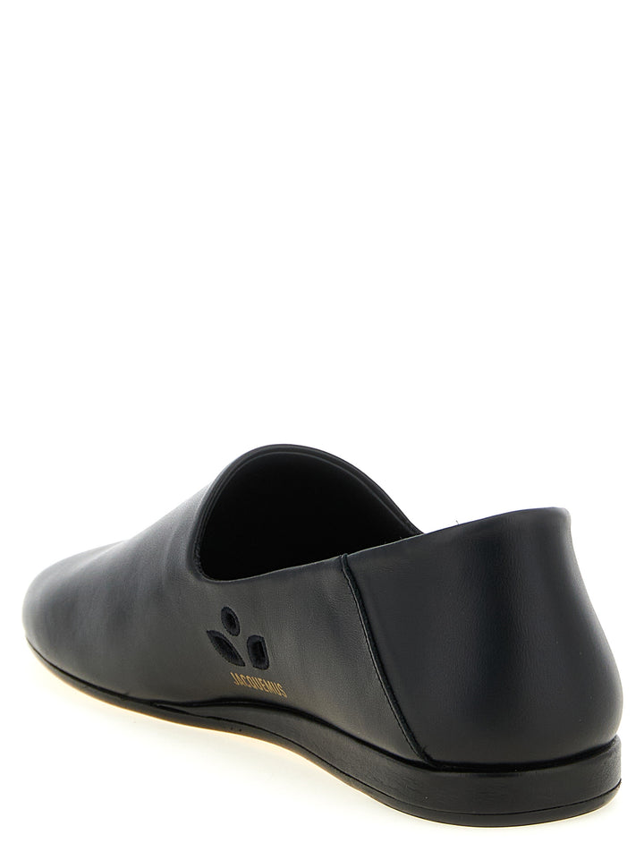 Jacquemus Les Pantoufles Flat shoes - Nero | 93f3a7e9d8fc059c9afc58903ab786cfb8055fd3