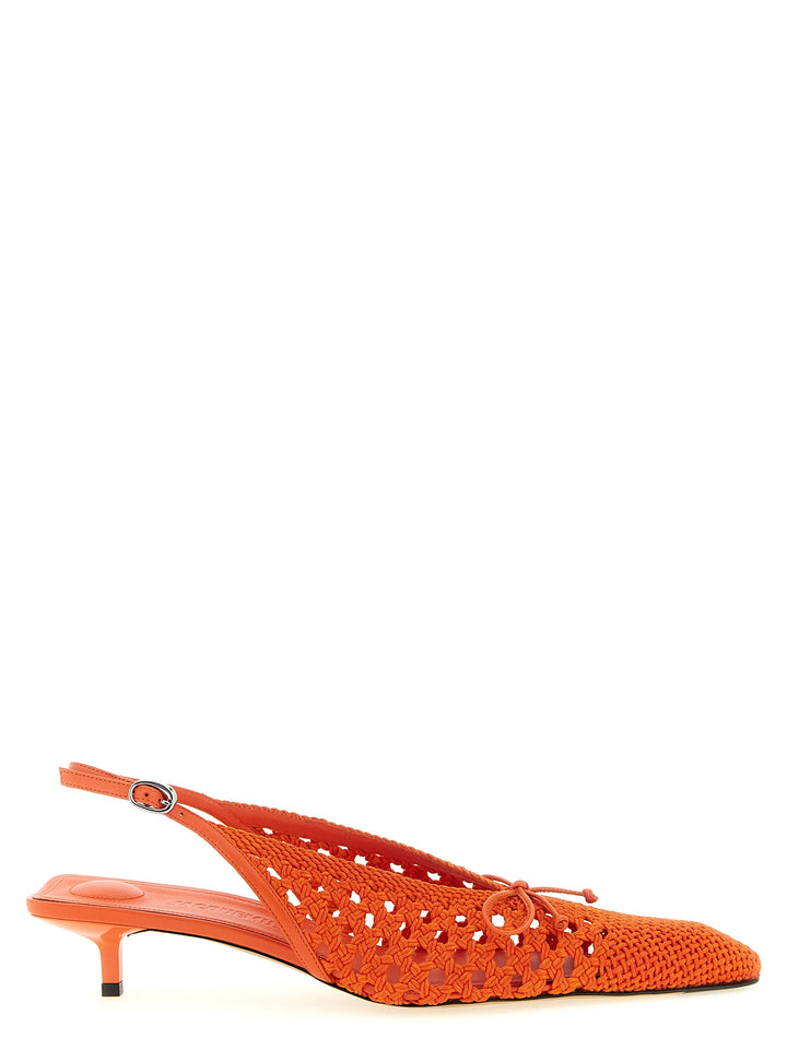 Jacquemus Les Slingbacks Cubisto B Decollete - Arancione | c78af00f5de932625ac9da7fd67b3ce2e7599262