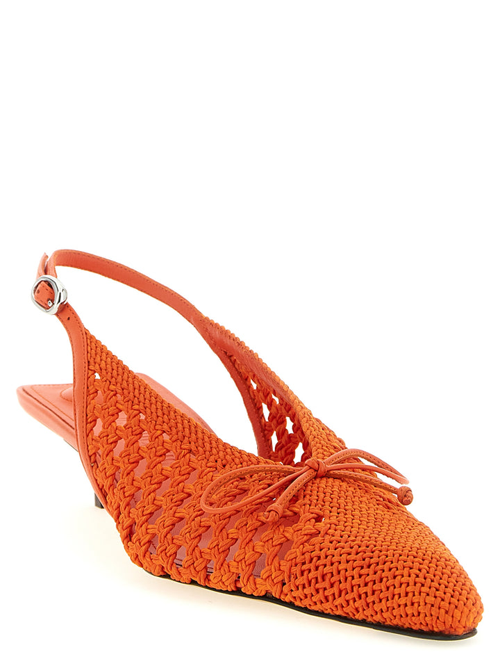 Jacquemus Les Slingbacks Cubisto B Decollete - Arancione | 27144ce40356499a88856393e167207418b759b3
