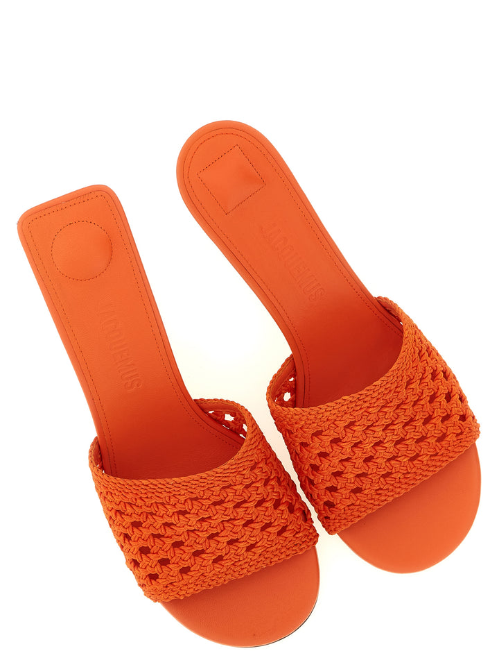 Jacquemus Les Mules Cubisto Sandali - Arancione | 0f99507cf3204a8725fcff7ddcc4e5bbbe512979
