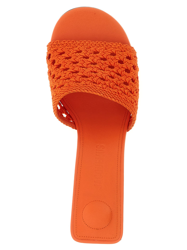 Jacquemus Les Mules Cubisto Sandali - Arancione | 75b248e7d2c2acaf636ff14343b66a09175cc954