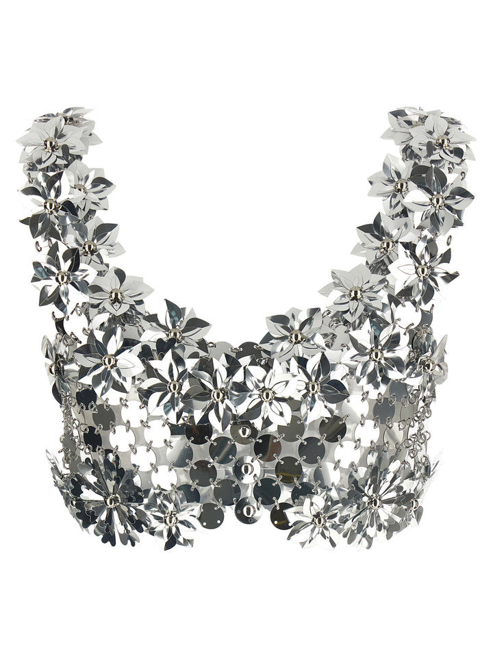 Paco Rabanne Bralette Top Top - Silver | e50c74a22e8bd72ab8392b9eb84c2e8719825051