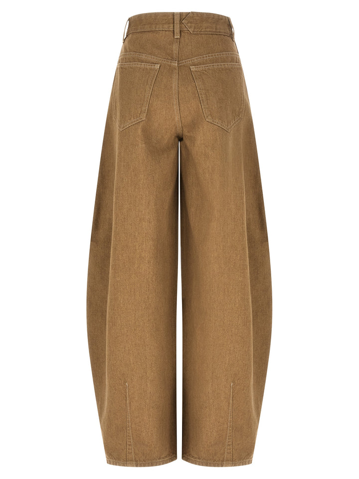 Jacquemus Le De-Nîmes Ovalo Jeans - Beige | ea587d91a876c951acdfe872c395da05a50dc847