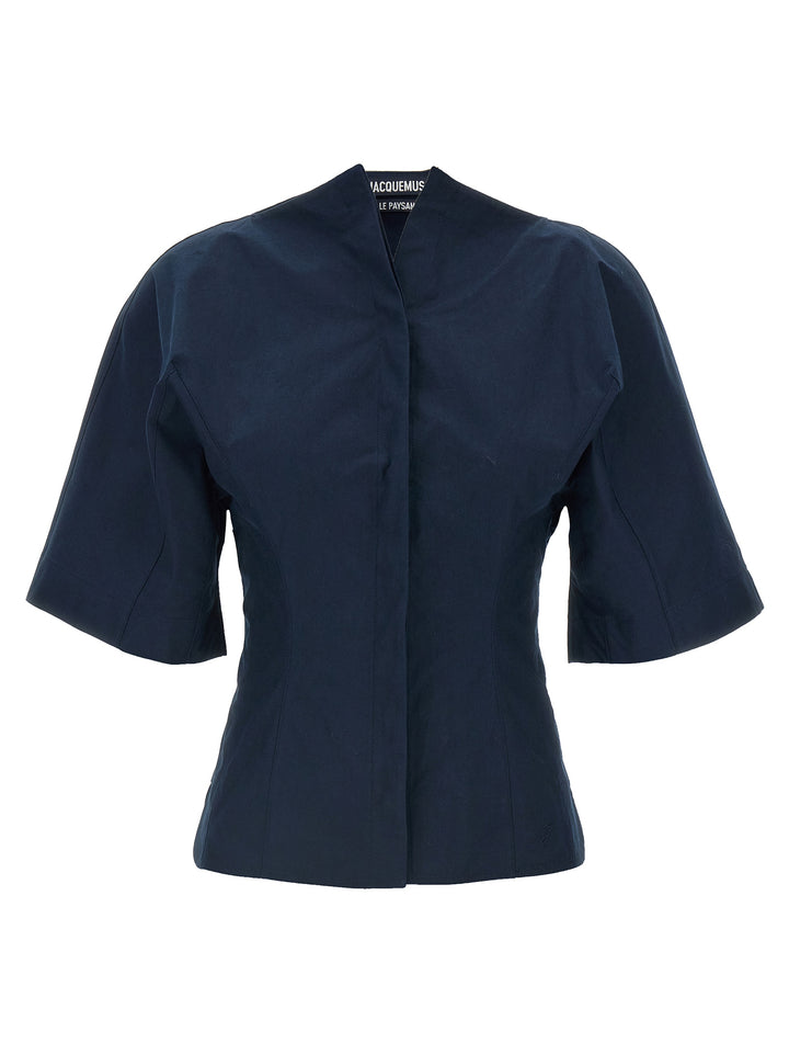 Jacquemus La Chemise Moisson Camicie - Blu | 58b5318df16d53d725d10c771fd4dafe0576844f