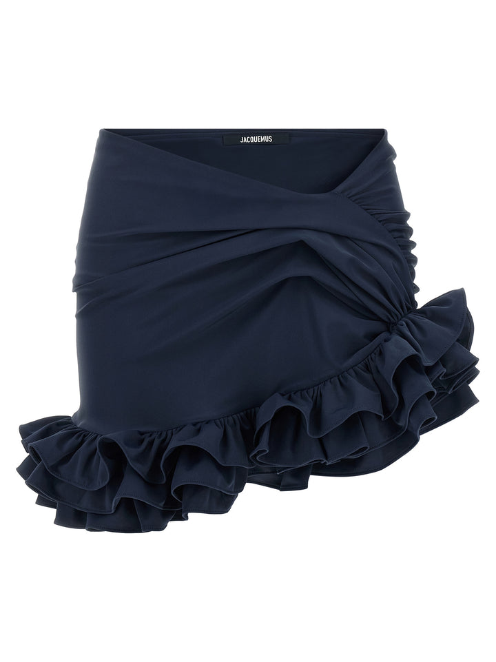 Jacquemus La Mini Jupe Playa Gonne - Blu | 2e9fe109613e2f5b55a1792c99d20f6572b461ed