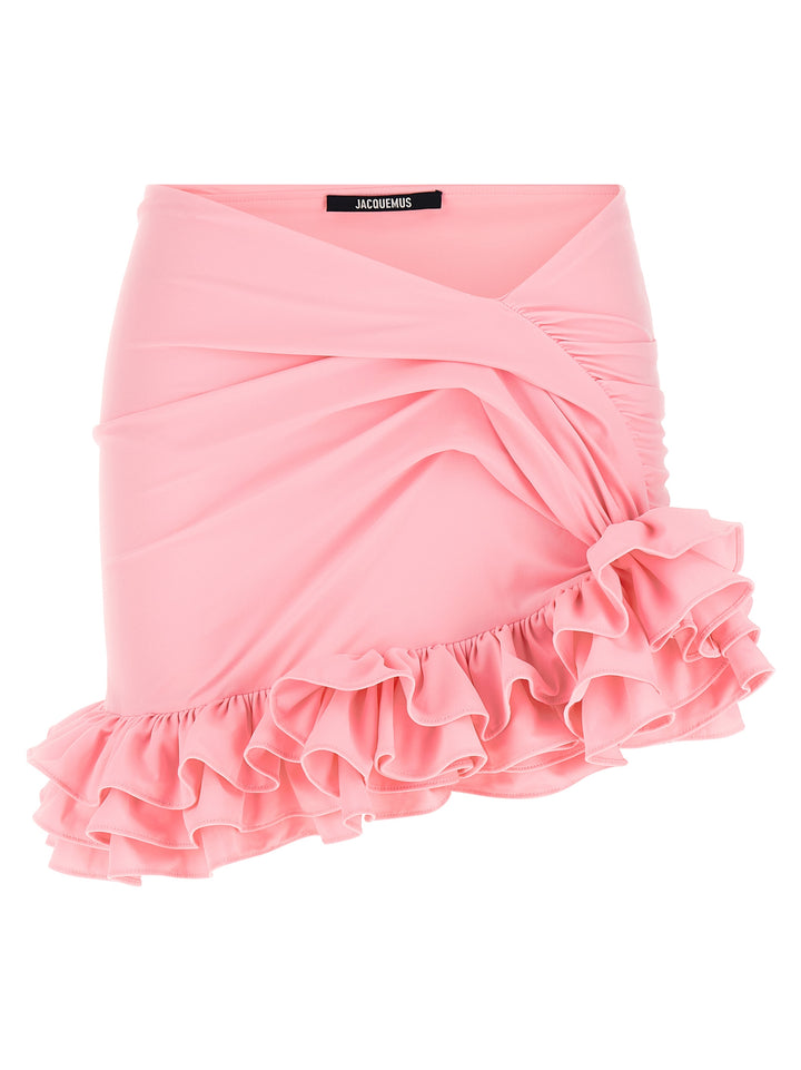 Jacquemus La Mini Jupe Playa Gonne - Rosa | cd31b82b0bfa27ece4a19d96c020b69d65041e65