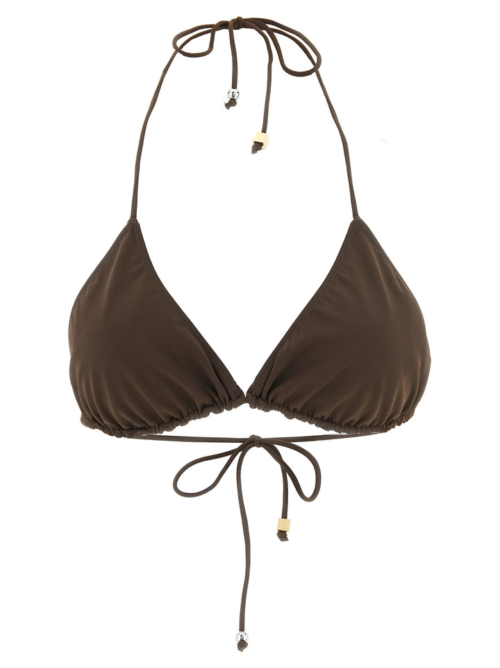 Jacquemus Le Haut De Plage Triangle Beachwear - Marrone | 531457dd367eccb4157f6c60e018dea26106194d