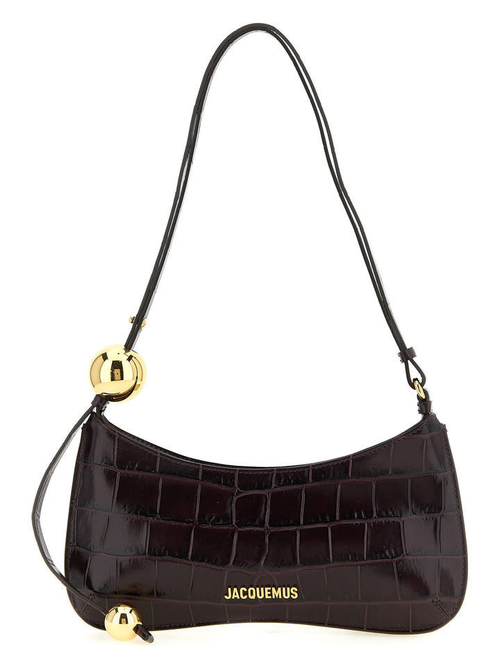 Jacquemus Le Bisou Perle Borse a Spalla e Tracolla - Bordeaux | 01d41cb469e5c388d65ac747ce5d381d77073c42