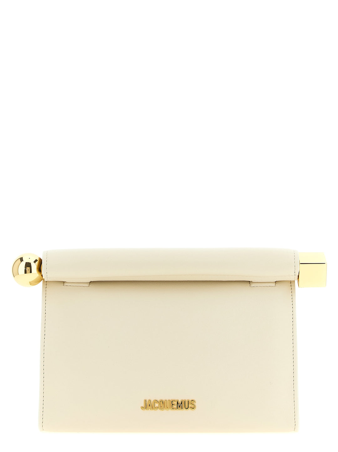 Jacquemus Le Sac Rond Carré Clutch - Bianco | 172e86e4b2f7b4918e3f7d7070fb246fd955d92b