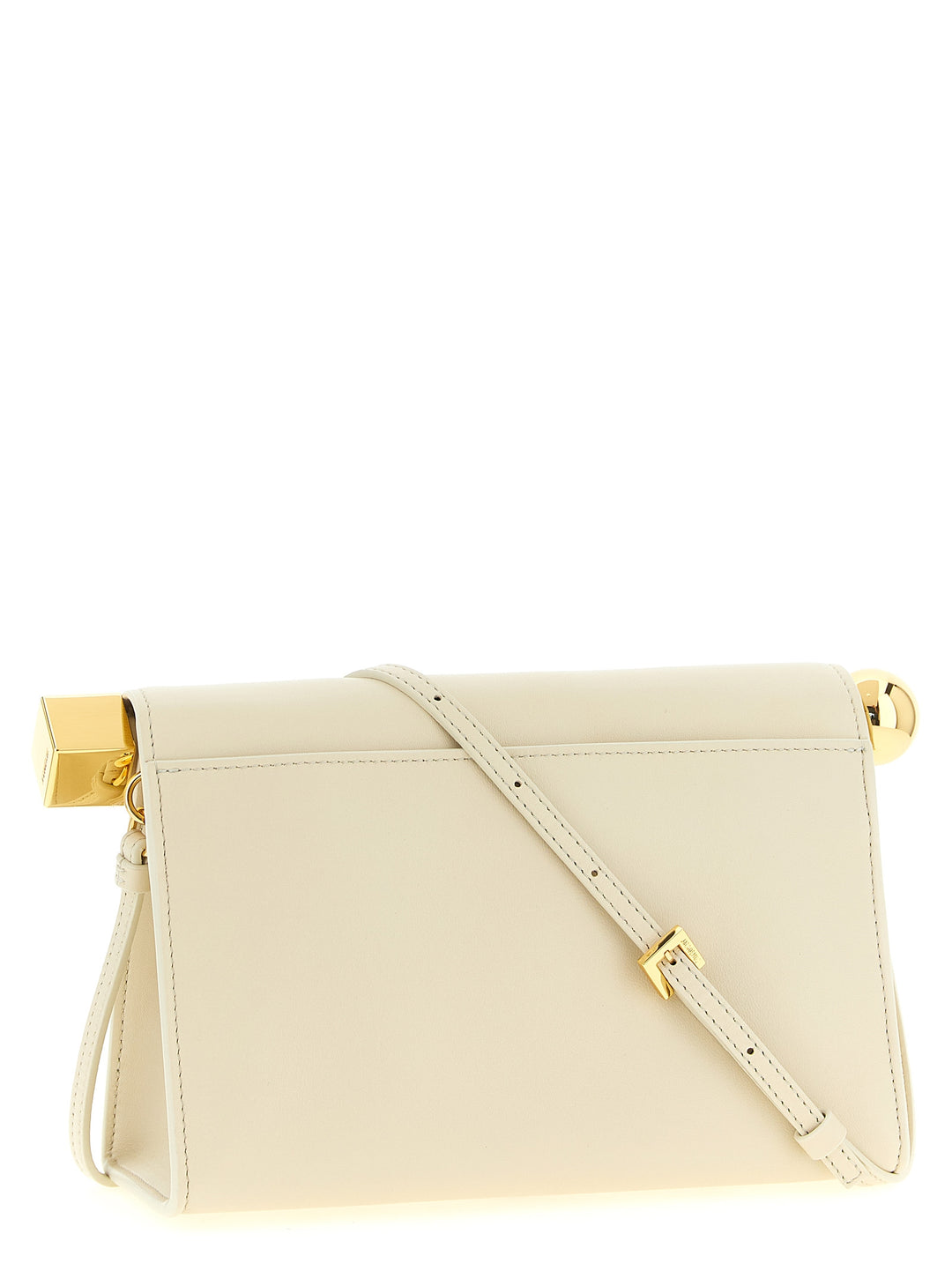 Jacquemus Le Sac Rond Carré Clutch - Bianco | 02d21d9459e7860be128728daa97cbd30e62a94f
