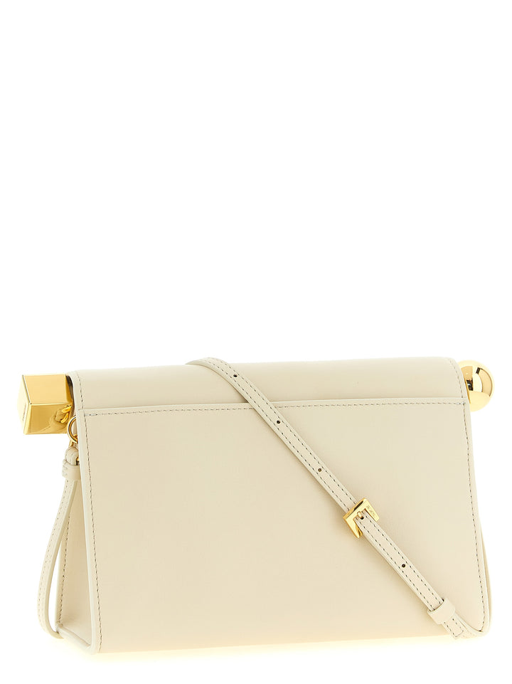 Jacquemus Le Sac Rond Carré Clutch - Bianco | 02d21d9459e7860be128728daa97cbd30e62a94f