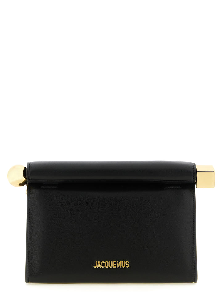 Jacquemus Rond Carré  Bag Clutch - Nero | 42f08f304307de8d1f5838793c12400fbd005cd6